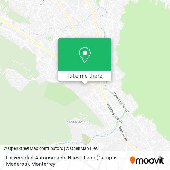 Universidad Autónoma de Nuevo León (Campus Mederos) map