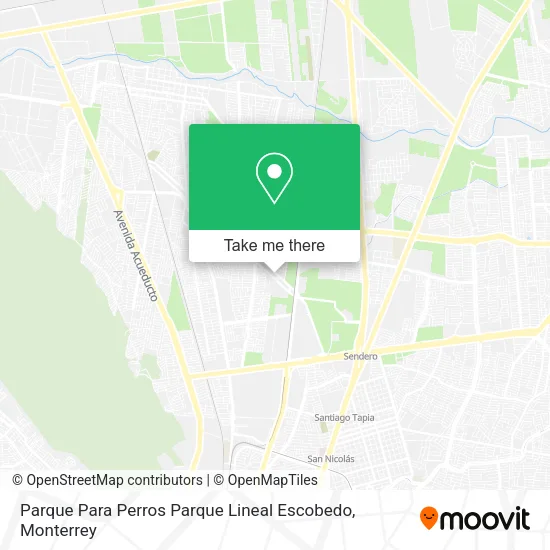 Mapa de Parque Para Perros Parque Lineal Escobedo
