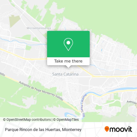 Mapa de Parque Rincon de las Huertas