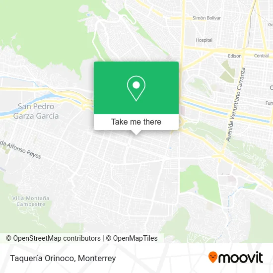 Taquería Orinoco map