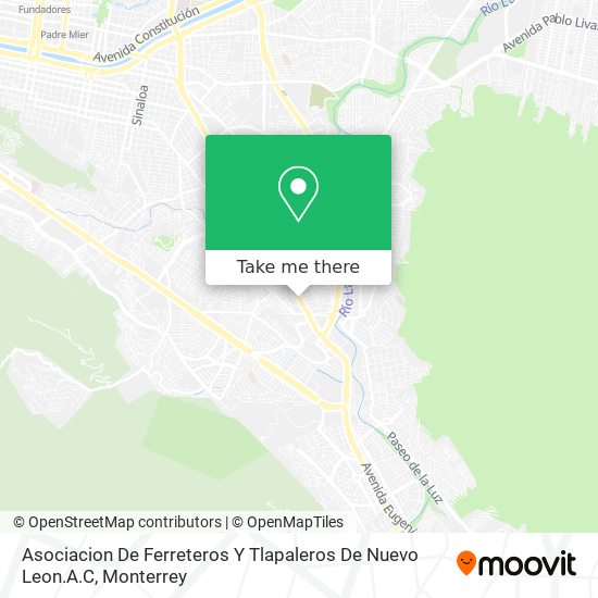 Asociacion De Ferreteros Y Tlapaleros De Nuevo Leon.A.C map