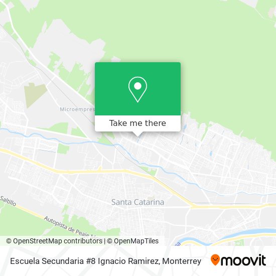 Mapa de Escuela Secundaria #8 Ignacio Ramirez
