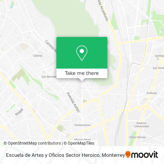 Escuela de Artes y Oficios  Sector Heroico map
