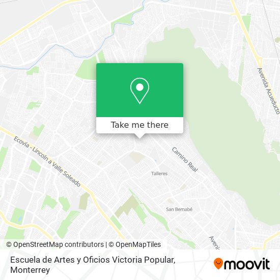 Escuela de Artes y Oficios Victoria Popular map