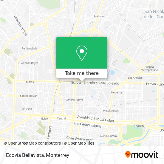 Mapa de Ecovia Bellavista
