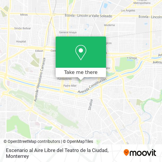 Escenario al Aire Libre del Teatro de la Ciudad map