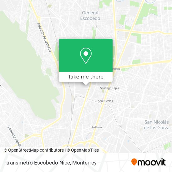 Mapa de transmetro Escobedo Nice