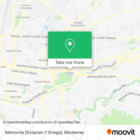 Metrorrey (Estación  Y  Griega) map