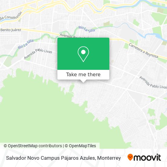 Mapa de Salvador Novo Campus Pájaros Azules