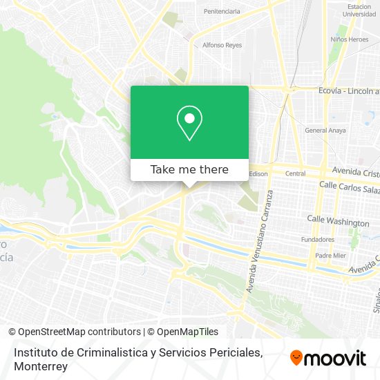 Mapa de Instituto de Criminalistica y Servicios Periciales