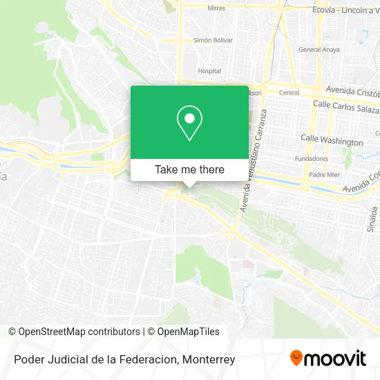 Poder Judicial de la Federacion map