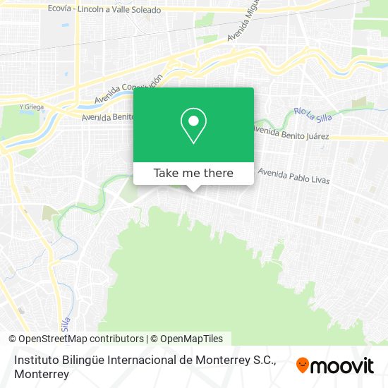 Mapa de Instituto Bilingüe Internacional de Monterrey S.C.