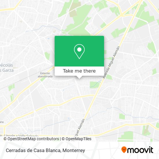 Mapa de Cerradas de Casa Blanca