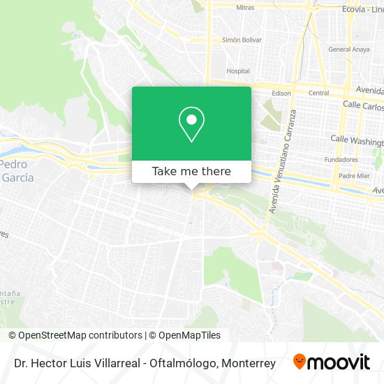 Mapa de Dr. Hector Luis Villarreal - Oftalmólogo