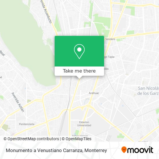 Monumento a Venustiano Carranza map