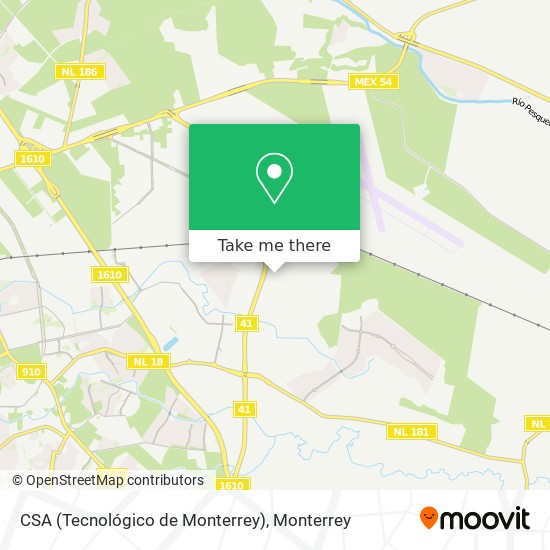 CSA (Tecnológico de Monterrey) map