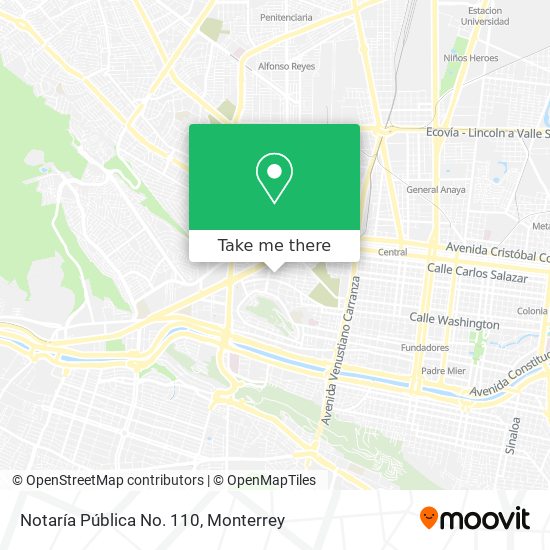 Mapa de Notaría Pública No. 110