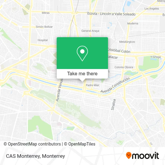 CAS  Monterrey map