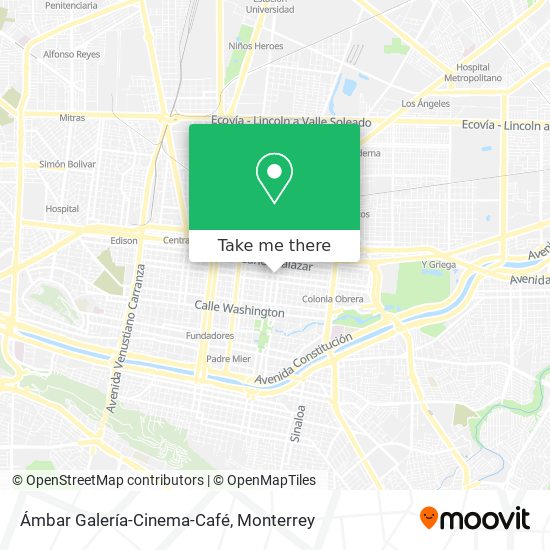Mapa de Ámbar Galería-Cinema-Café