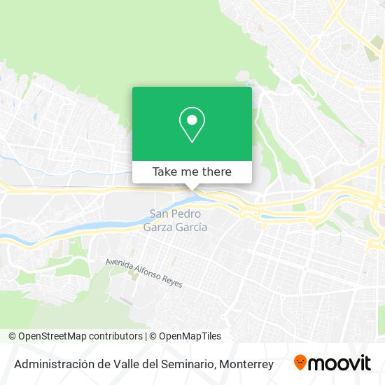 Mapa de Administración de Valle del Seminario