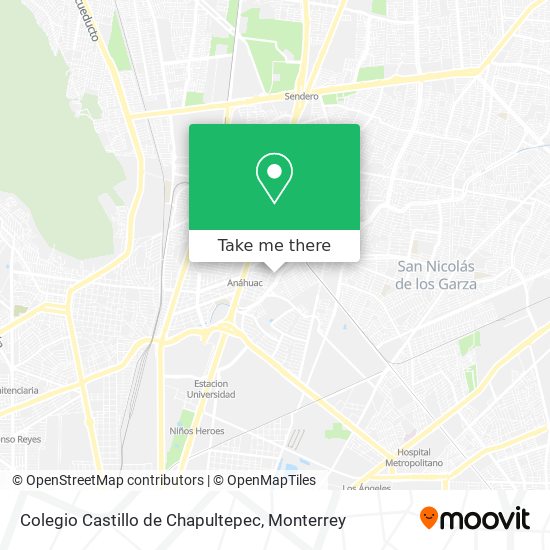 Colegio Castillo de Chapultepec map