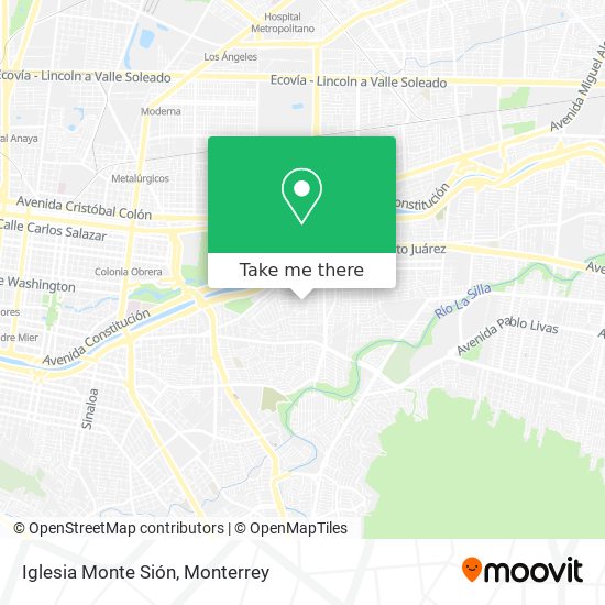 Mapa de Iglesia Monte Sión