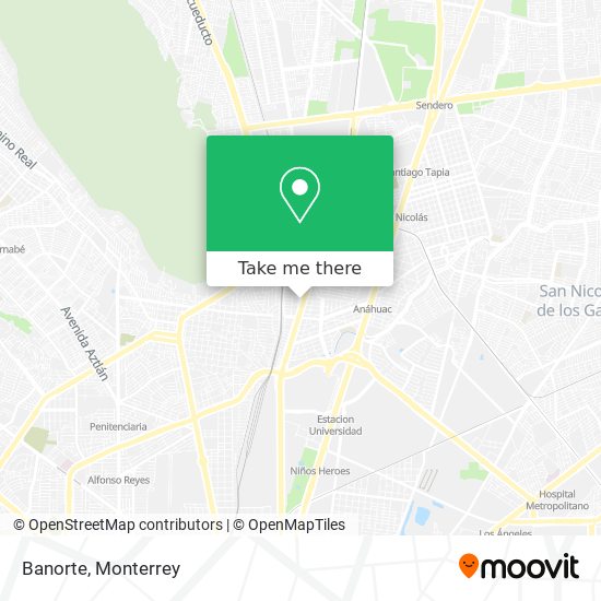 How to get to Banorte in Monterrey by Bus or Metrorrey?