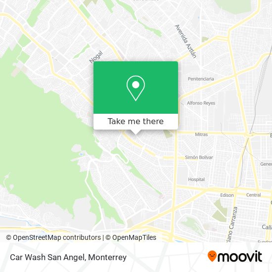 Car Wash San Angel map