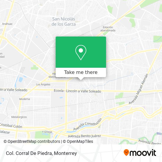 Mapa de Col. Corral De Piedra