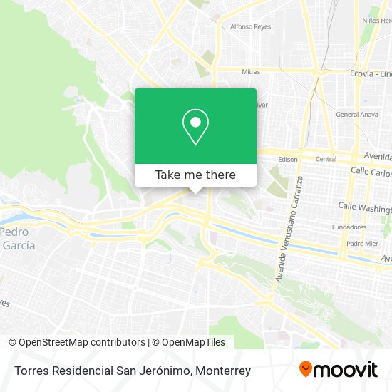 Torres Residencial San Jerónimo map