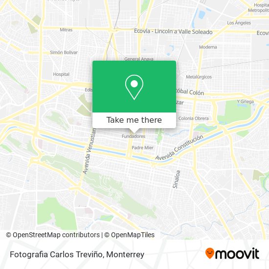 Fotografia Carlos Treviño map