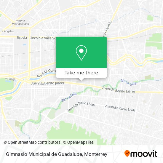 Gimnasio Municipal de Guadalupe map