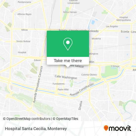 Hospital Santa Cecilia map