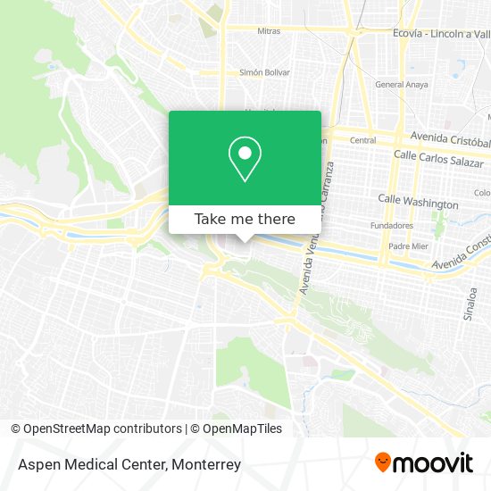 Mapa de Aspen Medical Center