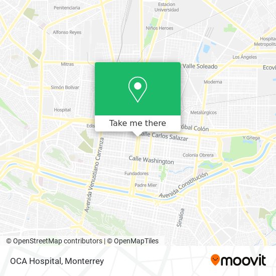 OCA Hospital map