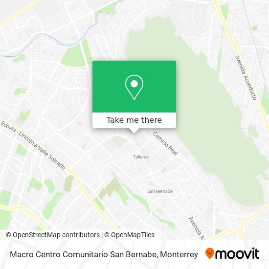 Macro Centro Comunitario San Bernabe map