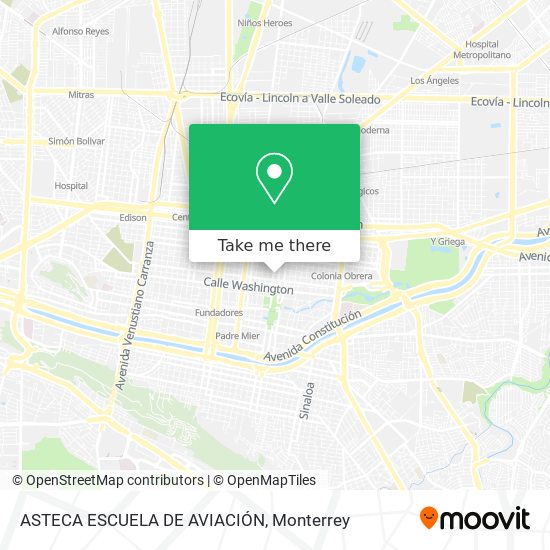 ASTECA ESCUELA DE AVIACIÓN map