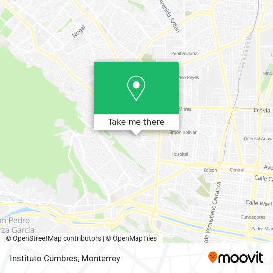Mapa de Instituto Cumbres