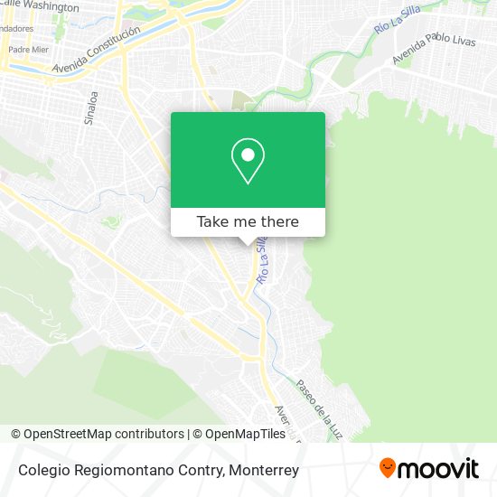 Mapa de Colegio Regiomontano Contry