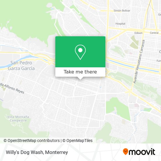 Willy's Dog Wash map