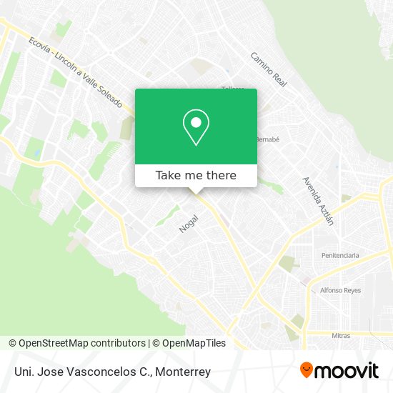 Uni. Jose Vasconcelos C. map