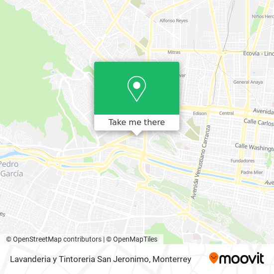 Mapa de Lavanderia y Tintoreria San Jeronimo