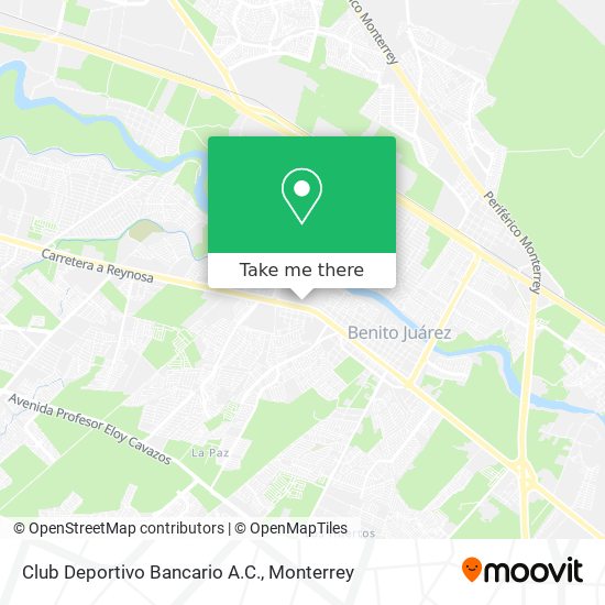Club Deportivo Bancario A.C. map