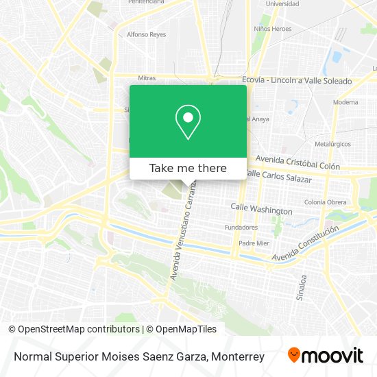 Mapa de Normal Superior Moises Saenz Garza