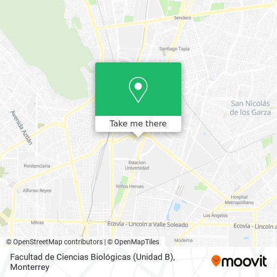 Facultad de Ciencias Biológicas (Unidad B) map