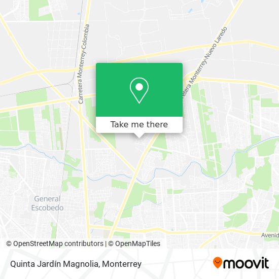 Quinta Jardín Magnolia map