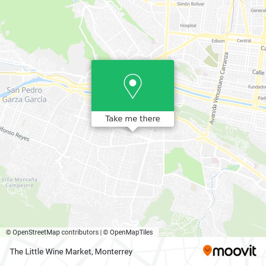 The Little Wine Market map