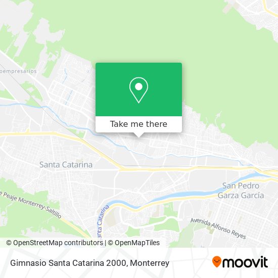 Mapa de Gimnasio Santa Catarina 2000