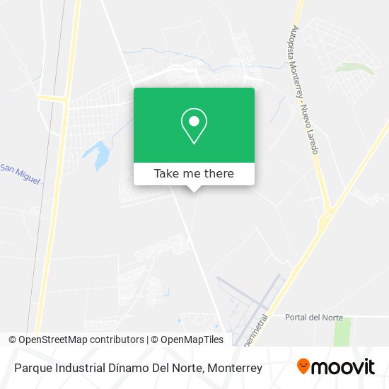 Parque Industrial Dínamo Del Norte map