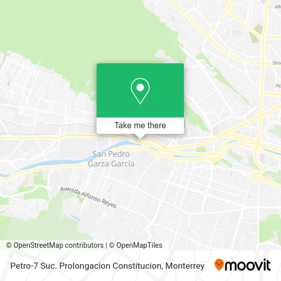 Mapa de Petro-7 Suc. Prolongacion Constitucion